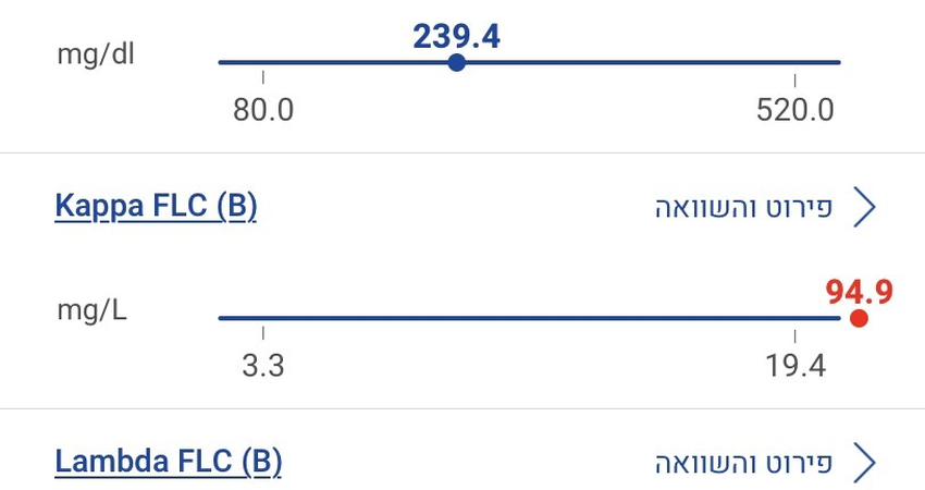 פענוח בדיקת דם של אמי