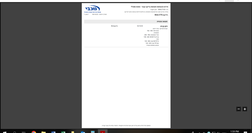תוצאות Beta-CTX